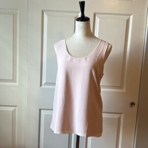 Ann Taylor Light Pink Tank Size Large Petite Balletcore Coquette